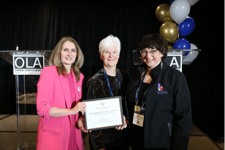 Bracebridge Library Awarded Esteemed Minister’s Award for Innovation